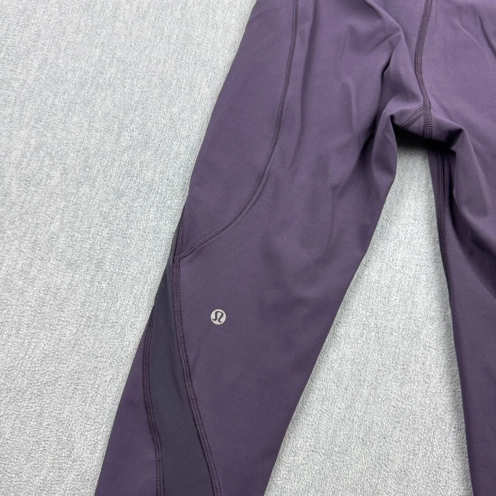 Lululemon Leggings Womens 4 Purple Pace Perfect Crop 18